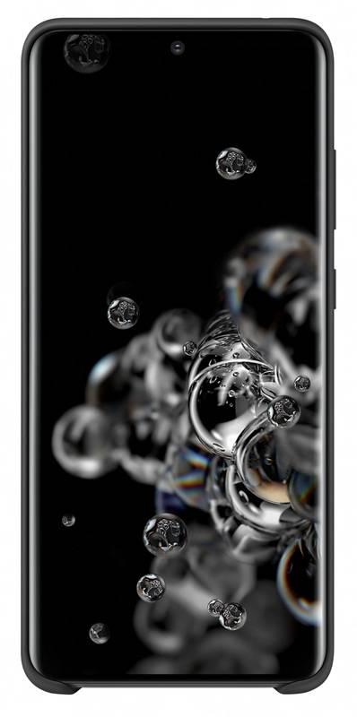 Kryt na mobil Samsung Silicon Cover pro Galaxy S20 Ultra černý