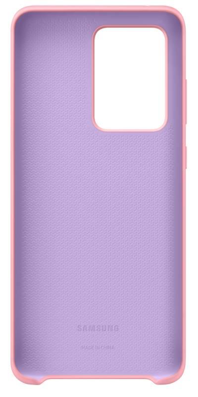 Kryt na mobil Samsung Silicon Cover pro Galaxy S20 Ultra růžový