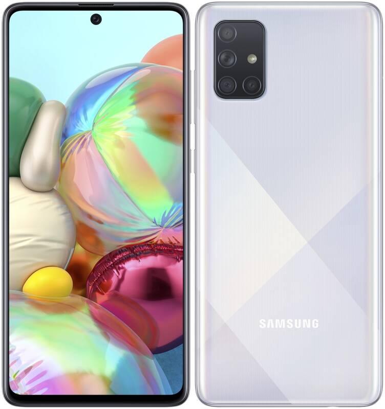 Mobilní telefon Samsung Galaxy A71 stříbrný, Mobilní, telefon, Samsung, Galaxy, A71, stříbrný