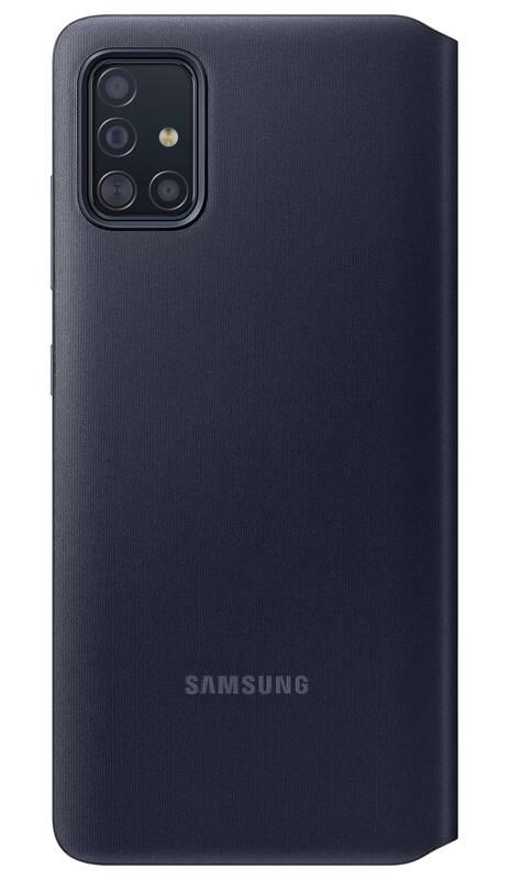 Pouzdro na mobil flipové Samsung S View Wallet Cover pro Galaxy A51 černé