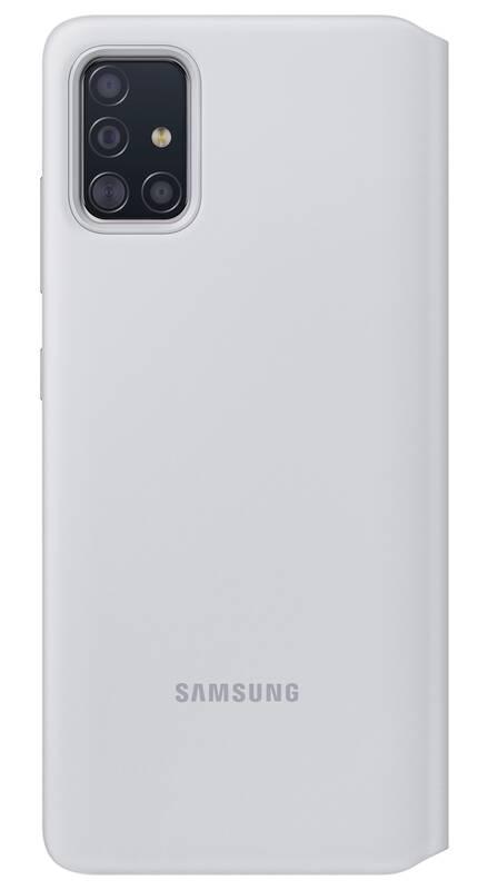 Pouzdro na mobil flipové Samsung S View Wallet Cover pro Galaxy A71 bílé