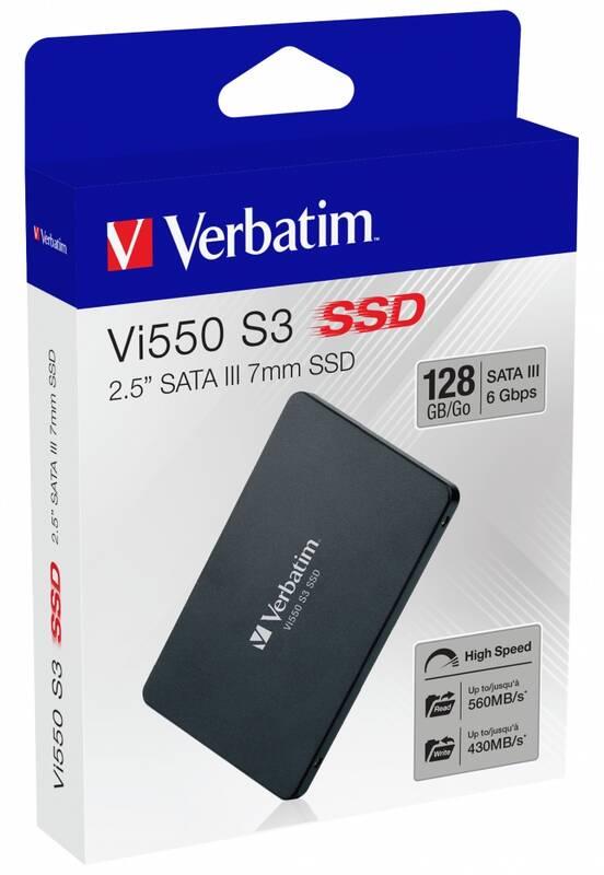 SSD Verbatim Vi550 S3 128GB, SATA III, SSD, Verbatim, Vi550, S3, 128GB, SATA, III