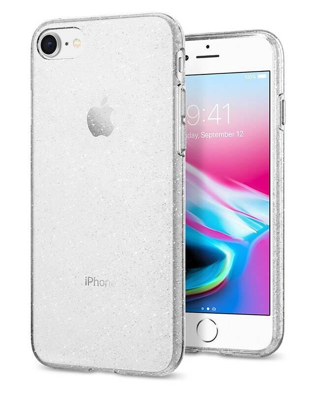 Kryt na mobil Spigen Liquid Crystal Glitter pro Apple iPhone 8 7 průhledný, Kryt, na, mobil, Spigen, Liquid, Crystal, Glitter, pro, Apple, iPhone, 8, 7, průhledný