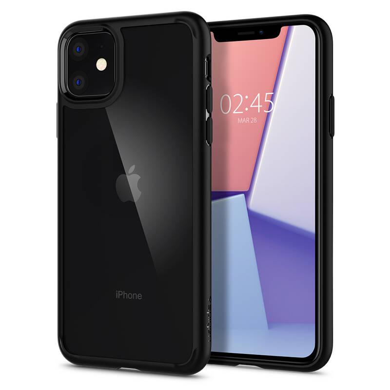 Kryt na mobil Spigen Ultra Hybrid pro Apple iPhone 11 černý průhledný, Kryt, na, mobil, Spigen, Ultra, Hybrid, pro, Apple, iPhone, 11, černý, průhledný