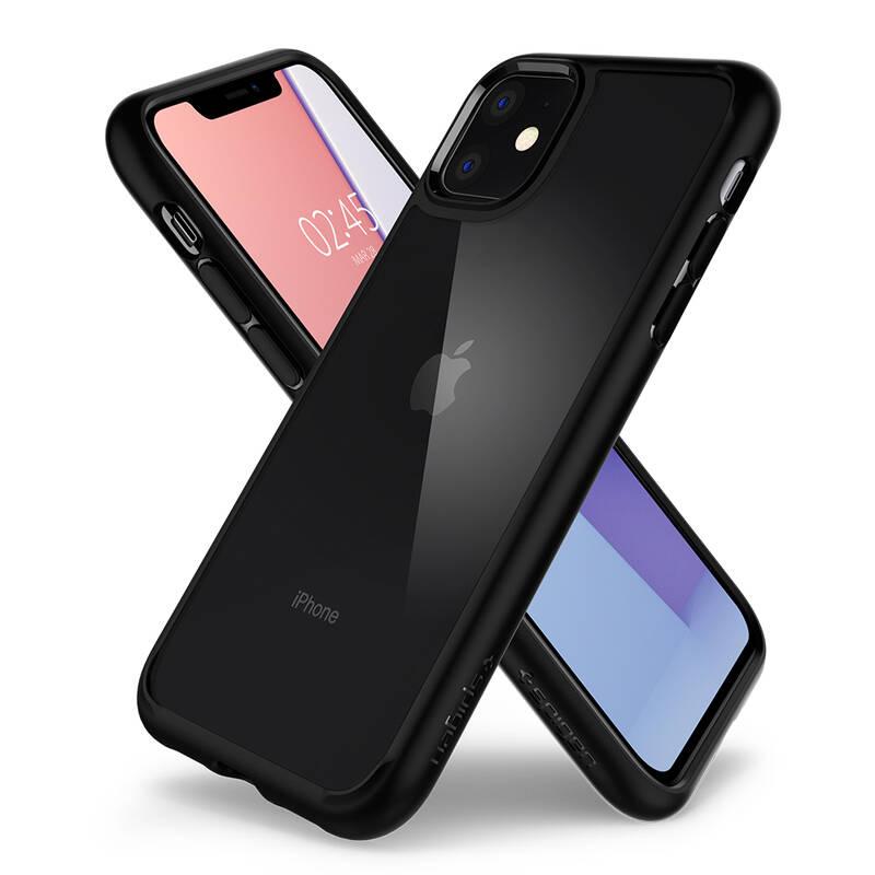 Kryt na mobil Spigen Ultra Hybrid pro Apple iPhone 11 černý průhledný, Kryt, na, mobil, Spigen, Ultra, Hybrid, pro, Apple, iPhone, 11, černý, průhledný