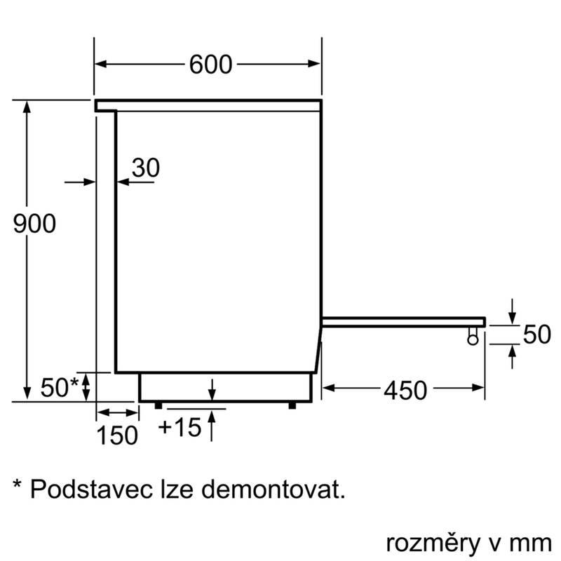 Indukční sporák Bosch HLS59D320 bílý