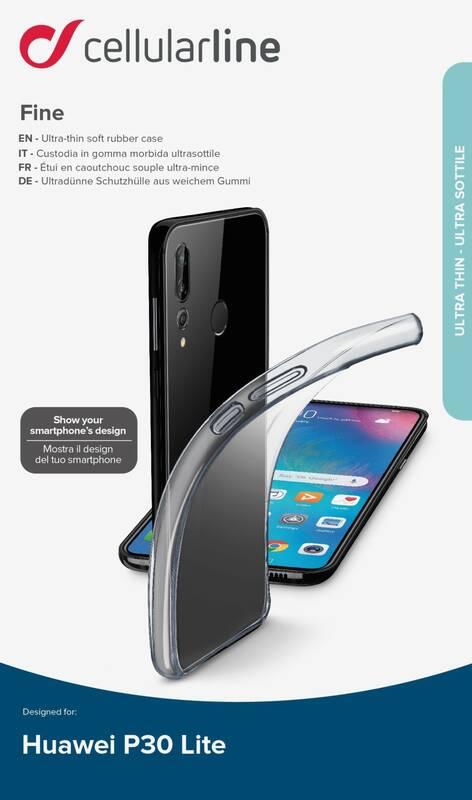 Kryt na mobil CellularLine pro Huawei P30 Lite průhledný, Kryt, na, mobil, CellularLine, pro, Huawei, P30, Lite, průhledný