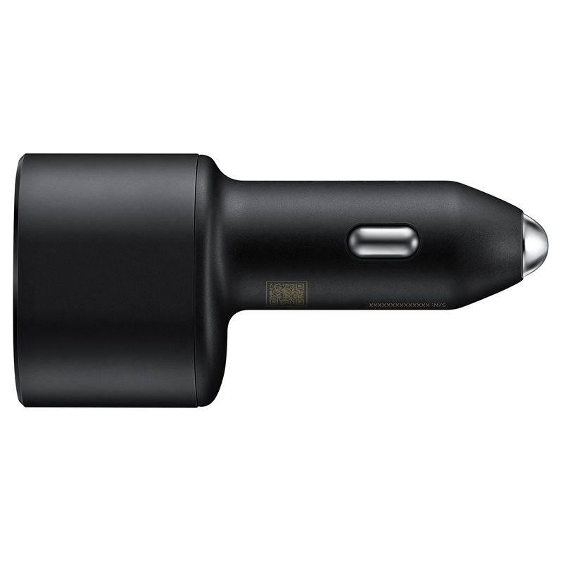Adaptér do auta Samsung EP-L5300XBEGEU, 1x USB, 1x USB-C PD, 45W černý