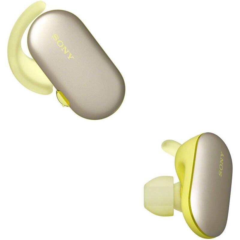 Sluchátka Sony WF-SP900, 4GB žlutá, Sluchátka, Sony, WF-SP900, 4GB, žlutá