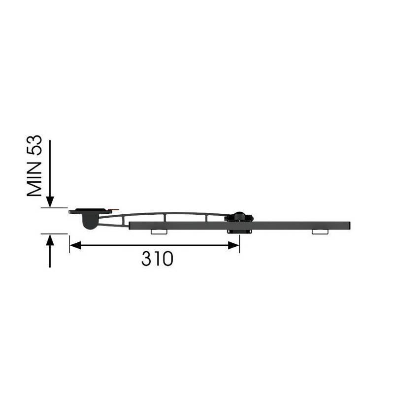 Držák TV Vogel’s W52070 polohovatelný, pro úhlopříčky 32" až 55", nosnost 20 kg černý