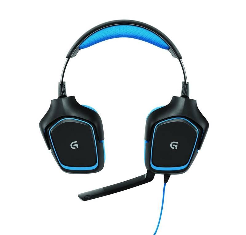 Headset Logitech Gaming G430 modrý, Headset, Logitech, Gaming, G430, modrý