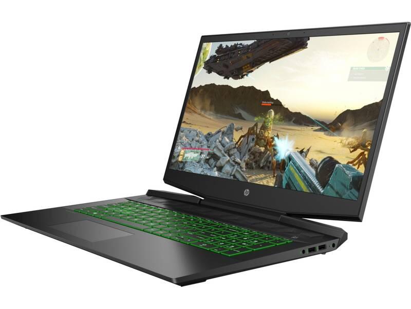 Notebook HP Pavilion Gaming 17-cd0018nc černý zelený