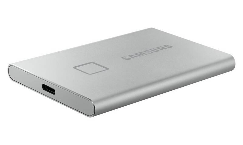 SSD externí Samsung T7 Touch 1TB stříbrný, SSD, externí, Samsung, T7, Touch, 1TB, stříbrný