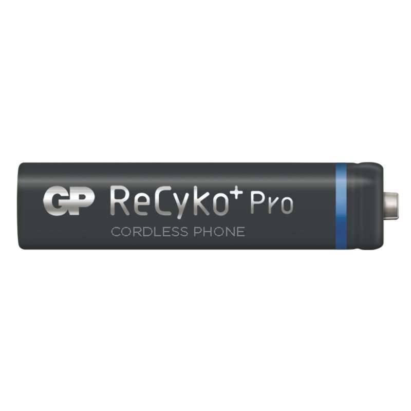 Baterie nabíjecí GP ReCyko Pro DECT, AAA, HR03, 650mAh, Ni-MH, krabička 2ks černá, Baterie, nabíjecí, GP, ReCyko, Pro, DECT, AAA, HR03, 650mAh, Ni-MH, krabička, 2ks, černá
