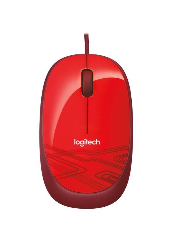 Myš Logitech M105 červená, Myš, Logitech, M105, červená