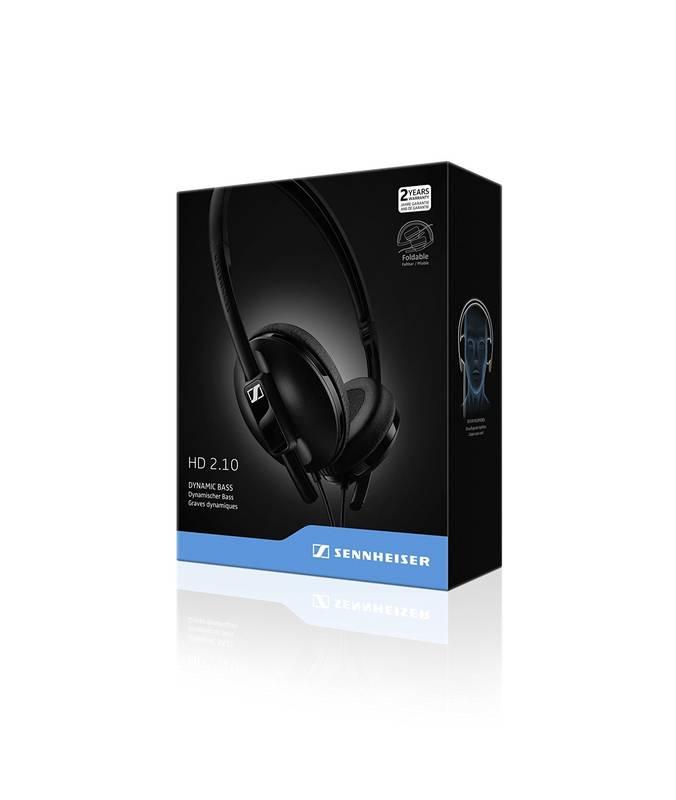 Sluchátka Sennheiser HD 2.10 černá, Sluchátka, Sennheiser, HD, 2.10, černá