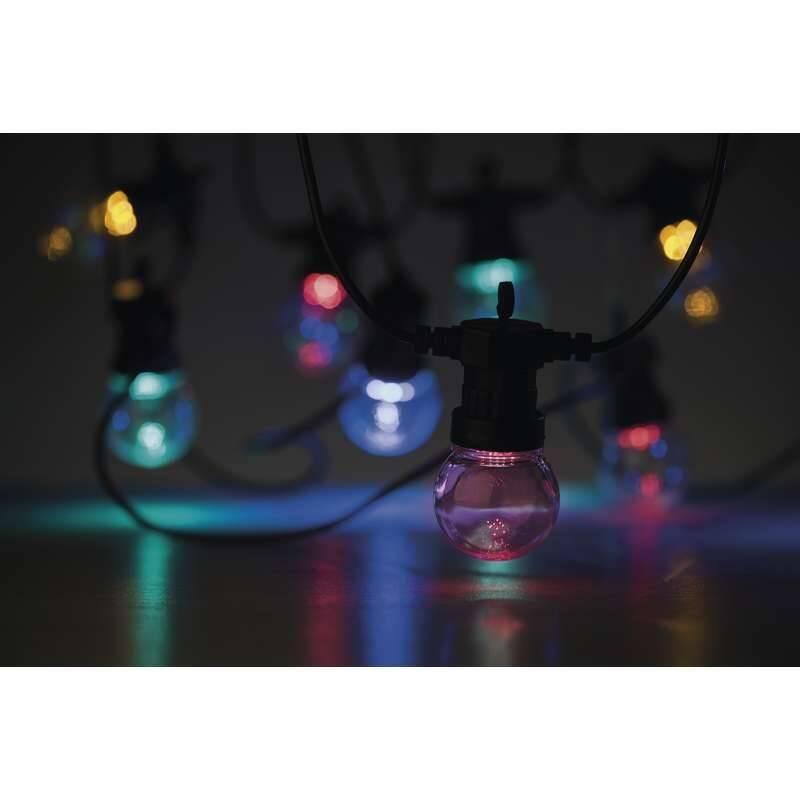 Vánoční osvětlení EMOS 50 LED, 10x párty žárovky, 5m, multicolor