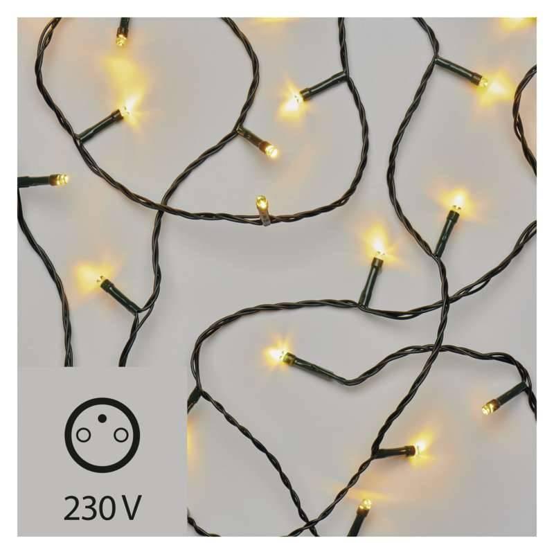 Vánoční osvětlení EMOS 50 LED, 2,5m, řetěz, teplá bílá, Vánoční, osvětlení, EMOS, 50, LED, 2,5m, řetěz, teplá, bílá