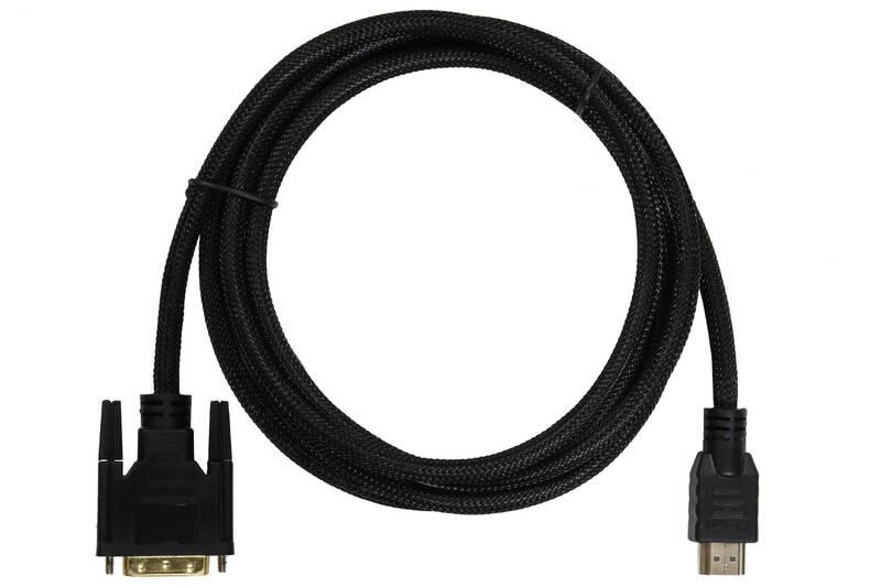 Kabel Evolveo DVI HDMI, 1,8m černý