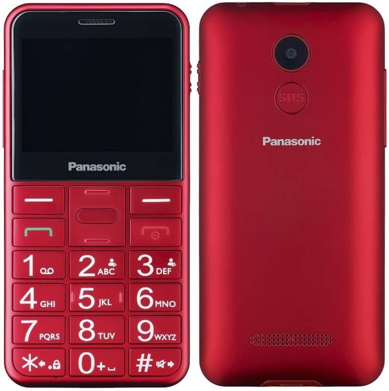 Mobilní telefon Panasonic KX-TU150EXR Dual SIM červený, Mobilní, telefon, Panasonic, KX-TU150EXR, Dual, SIM, červený