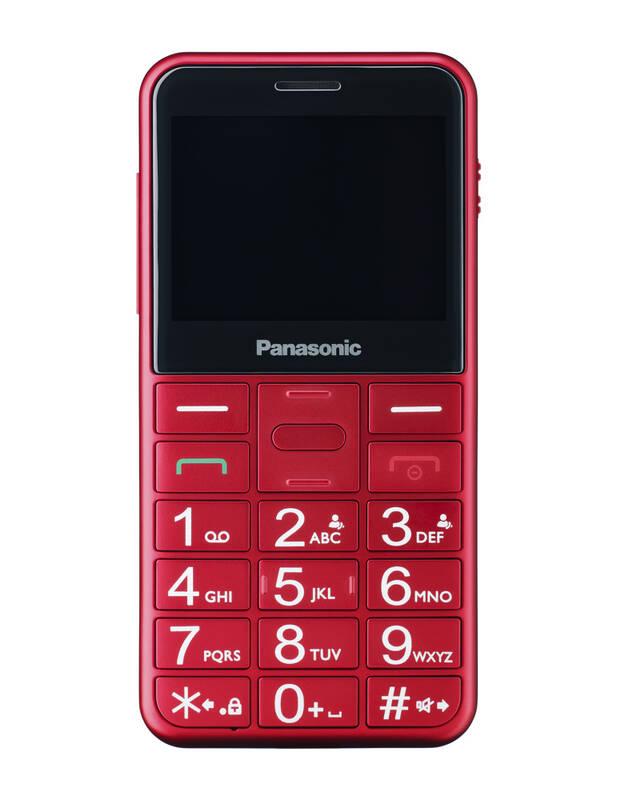 Mobilní telefon Panasonic KX-TU150EXR Dual SIM červený, Mobilní, telefon, Panasonic, KX-TU150EXR, Dual, SIM, červený