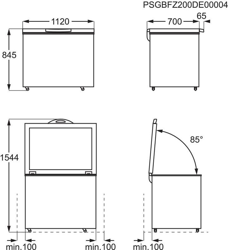 Mraznička AEG AHB531E1LW bílá, Mraznička, AEG, AHB531E1LW, bílá