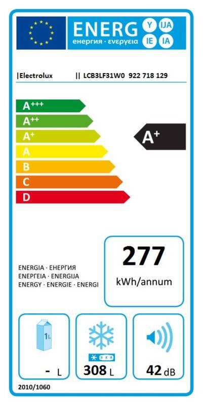 Mraznička Electrolux LCB3LF31W0 bílá