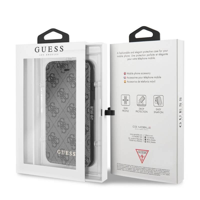 Pouzdro na mobil flipové Guess Charms Book Case 4G na Apple iPhone 7 8 šedé, Pouzdro, na, mobil, flipové, Guess, Charms, Book, Case, 4G, na, Apple, iPhone, 7, 8, šedé