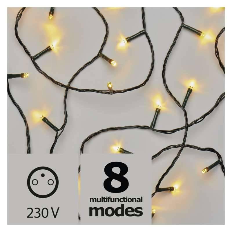 Vánoční osvětlení EMOS 240 LED řetěz, 24m, teplá bílá, programy, Vánoční, osvětlení, EMOS, 240, LED, řetěz, 24m, teplá, bílá, programy