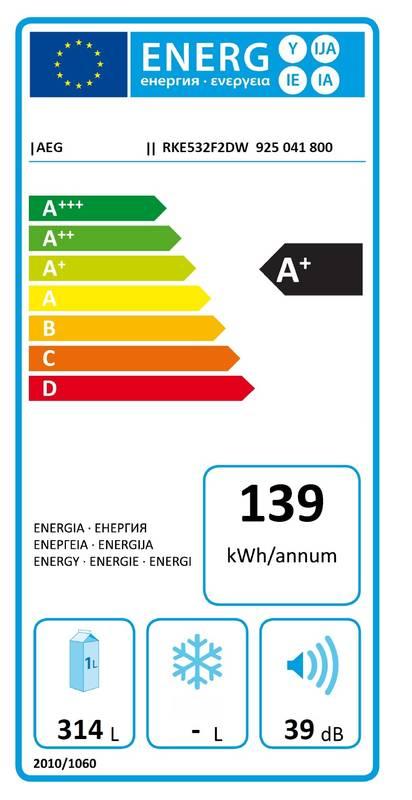 Chladnička AEG RKE532F2DW bílá