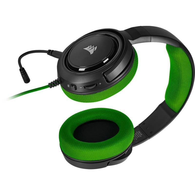 Headset Corsair HS35 černý zelený