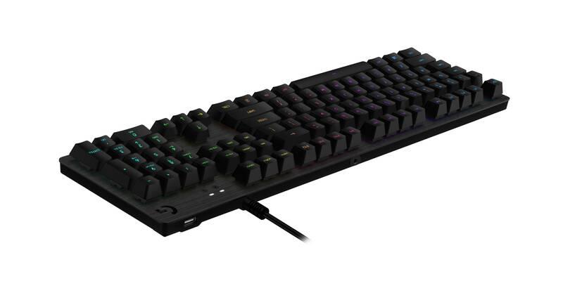 Klávesnice Logitech G512, RGB, GX Brown , US černá, Klávesnice, Logitech, G512, RGB, GX, Brown, US, černá