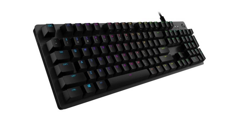 Klávesnice Logitech G512, RGB, GX Red , US černá