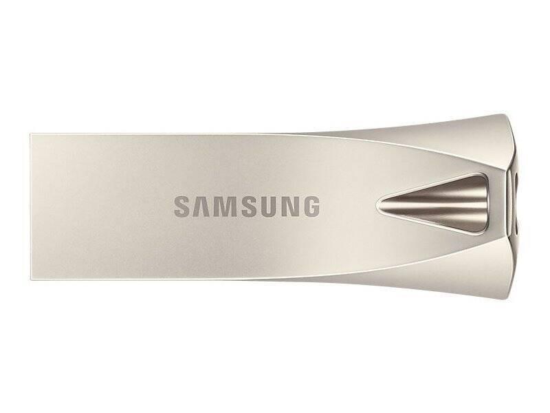 USB Flash Samsung Bar Plus 128GB stříbrný, USB, Flash, Samsung, Bar, Plus, 128GB, stříbrný