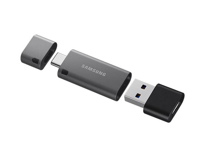 USB Flash Samsung Duo Plus 256GB USB-C šedý, USB, Flash, Samsung, Duo, Plus, 256GB, USB-C, šedý