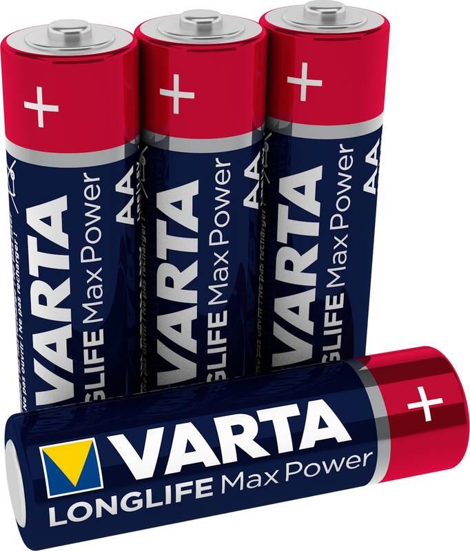 Baterie alkalická Varta Longlife Max Power AA, LR06, blistr 4ks