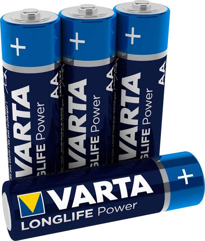 Baterie alkalická Varta Longlife Power AA, LR06, blistr 4ks