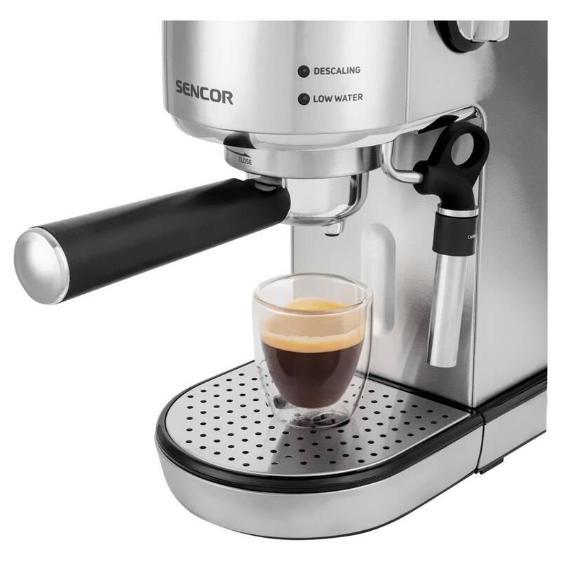 Espresso Sencor SES 4900SS stříbrné, Espresso, Sencor, SES, 4900SS, stříbrné