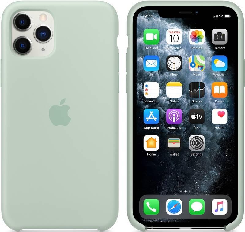 Kryt na mobil Apple Silicone Case pro iPhone 11 Pro - berylově zelený