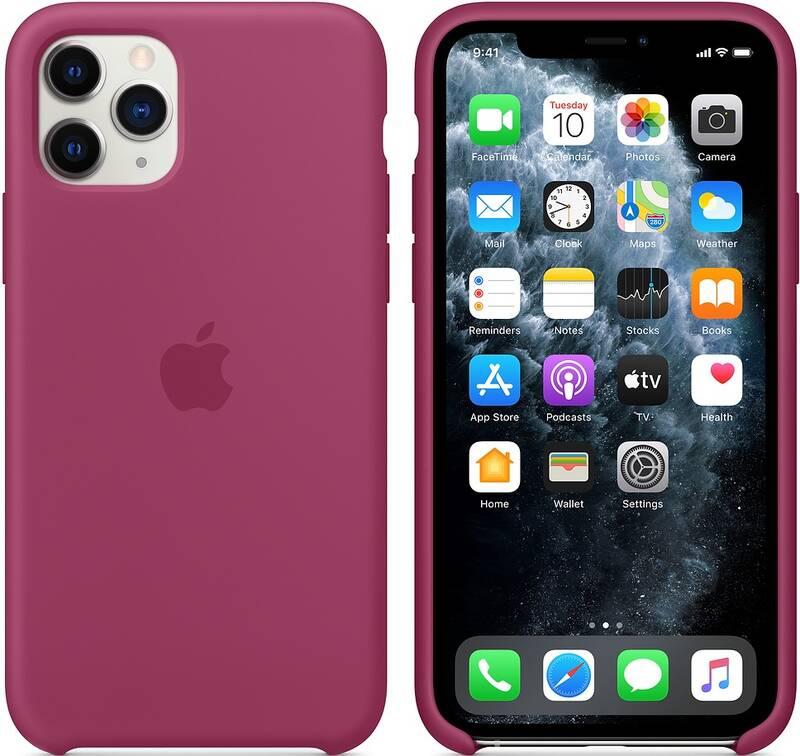 Kryt na mobil Apple Silicone Case pro iPhone 11 Pro Max - tmavě fuchsiový