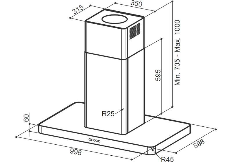 Odsavač par Faber T-LIGHT ISOLA EV8 WH MATT A100 bílý, Odsavač, par, Faber, T-LIGHT, ISOLA, EV8, WH, MATT, A100, bílý