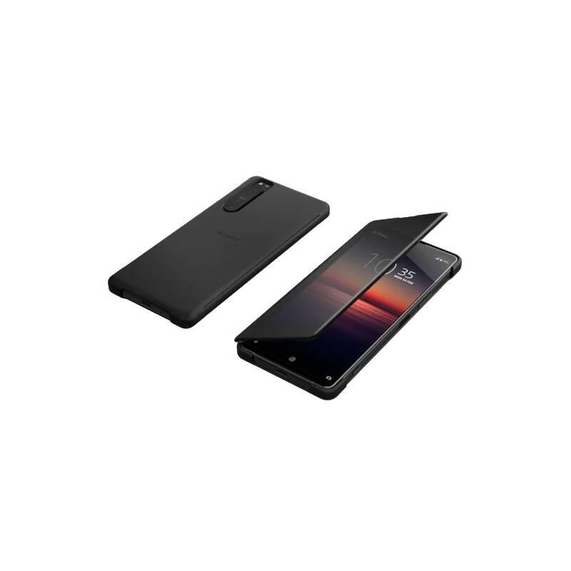 Pouzdro na mobil flipové Sony Style Cover View na Xperia 1 II černé
