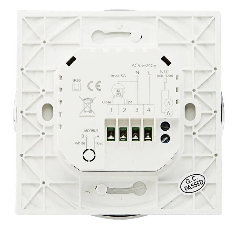 Termostat iQtech SmartLife GALW-B, WiFi termostat pro kotle s potenciálovým spínáním černý