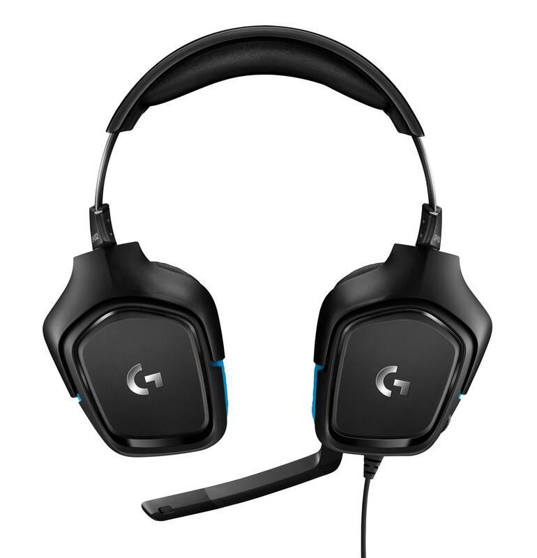Headset Logitech G432 7.1 Surround Sound černý, Headset, Logitech, G432, 7.1, Surround, Sound, černý