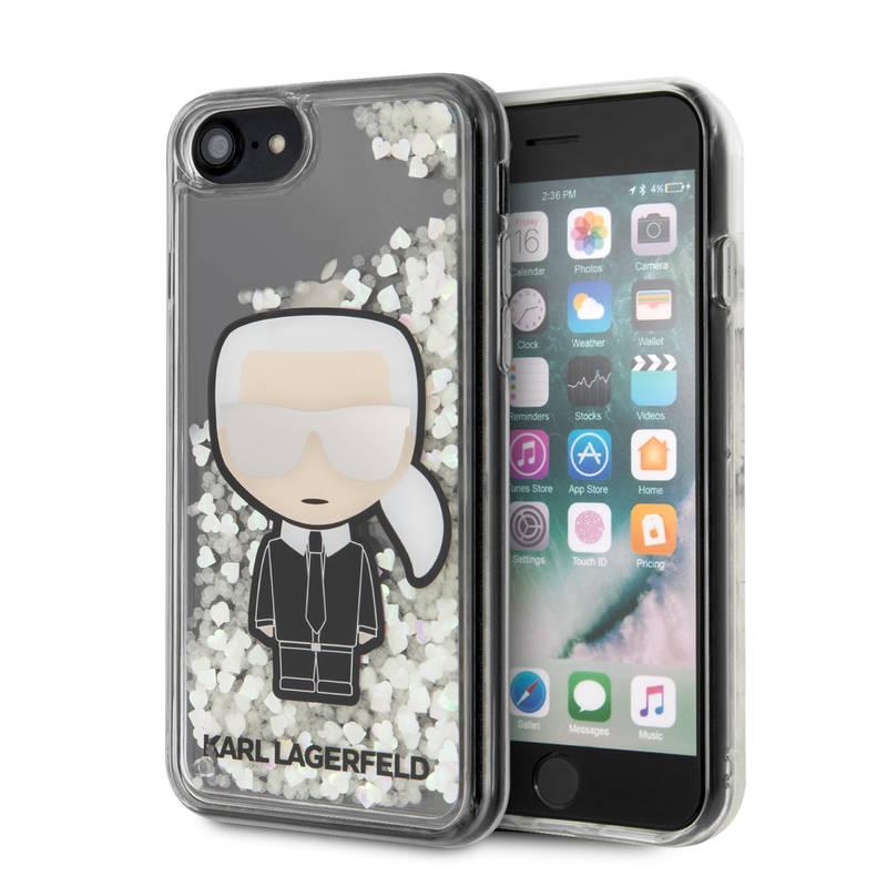 Kryt na mobil Karl Lagerfeld Glow in The Dark na Apple iPhone 8 SE průhledný, Kryt, na, mobil, Karl, Lagerfeld, Glow, The, Dark, na, Apple, iPhone, 8, SE, průhledný