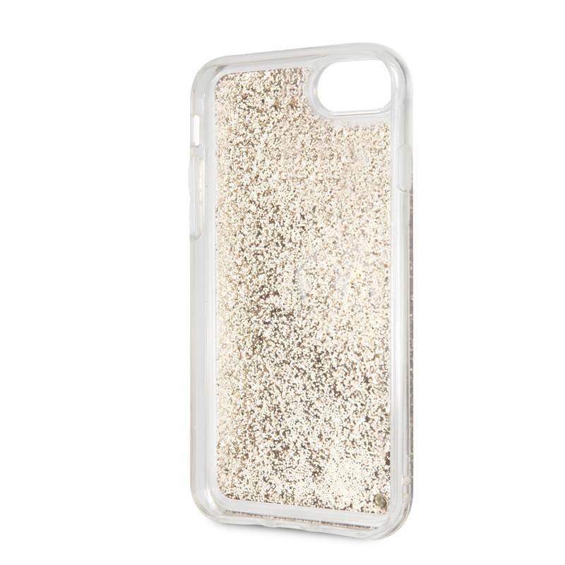 Kryt na mobil Karl Lagerfeld Signature Glitter na Apple iPhone 8 SE zlatý, Kryt, na, mobil, Karl, Lagerfeld, Signature, Glitter, na, Apple, iPhone, 8, SE, zlatý