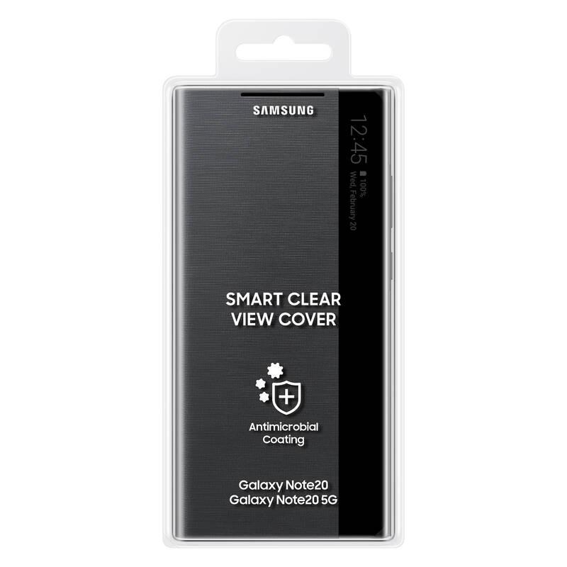 Pouzdro na mobil flipové Samsung Clear View na Galaxy Note20 černé, Pouzdro, na, mobil, flipové, Samsung, Clear, View, na, Galaxy, Note20, černé