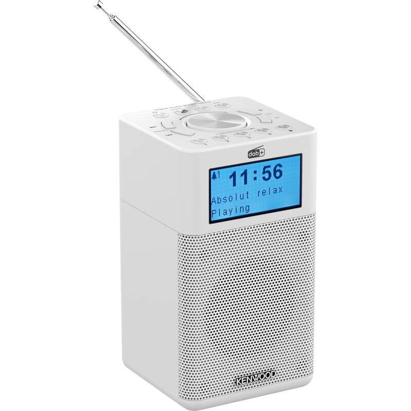 Radiopřijímač s DAB KENWOOD CR-M10DAB bílý, Radiopřijímač, s, DAB, KENWOOD, CR-M10DAB, bílý