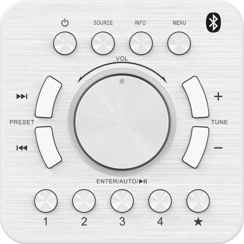 Radiopřijímač s DAB KENWOOD CR-M10DAB bílý, Radiopřijímač, s, DAB, KENWOOD, CR-M10DAB, bílý