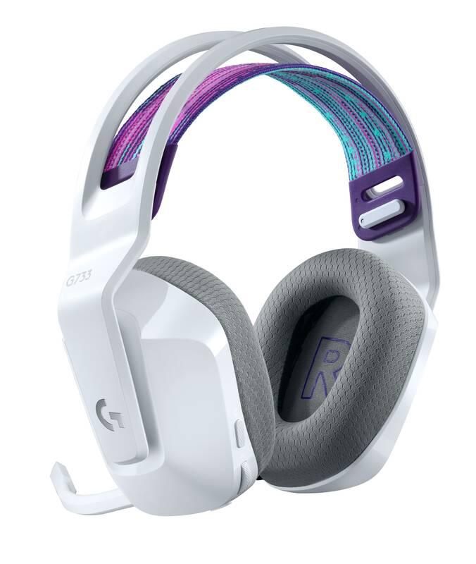 Headset Logitech G733 Lightspeed Wireless RGB bílý, Headset, Logitech, G733, Lightspeed, Wireless, RGB, bílý
